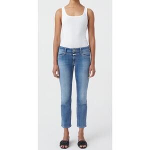 Closed Starlet Jeans Candiani Denim •25• Italy Raw Hem Bicolor Cropped $298